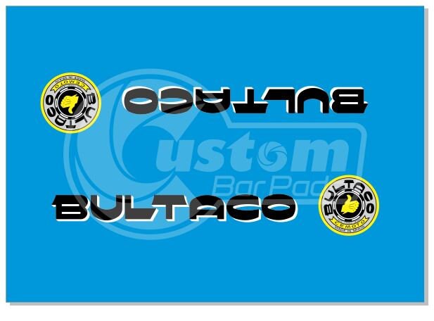 Bultaco Vintage Crossbar Pad - Blue