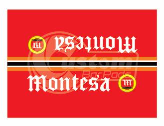 Montesa Vintage Crossbar Pad - Red