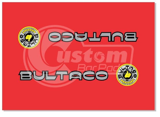 Bultaco Vintage Crossbar Pad - Red