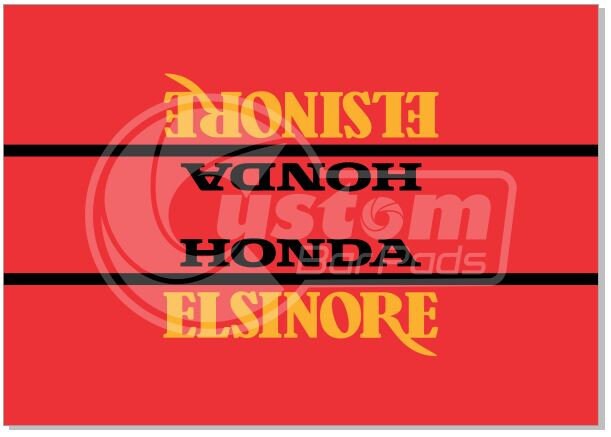Honda Elsinore Vintage Crossbar Pad - Red