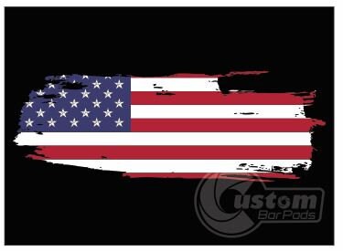 Torn American Flag Crossbar Pad