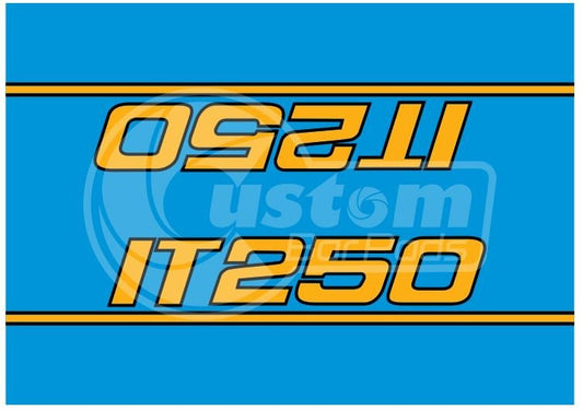 Yamaha IT 250 Crossbar Pad - Blue