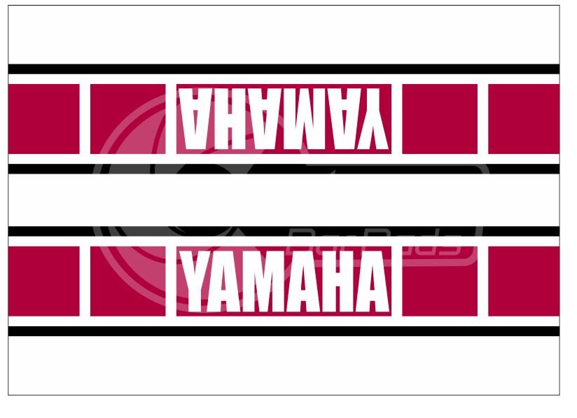 Yamaha Racing Stripe Crossbar Pad - R - MATTE Finish